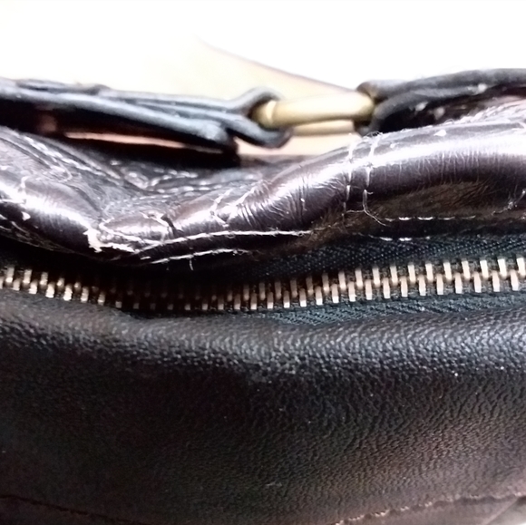 ☆☆SOLD☆☆Coach Brown Patchwork Leather Shoulder Bag - Picture 15 of 15